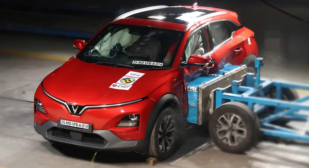 Vinfast vf6 bharatncap crash test